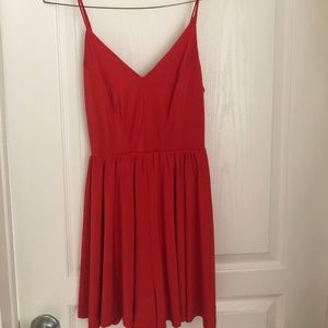 Red Silky Romper